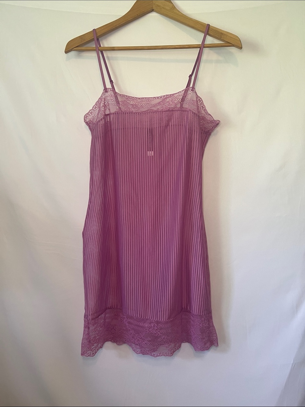 Purple Bodycon Floral Galloon Lace Slip Chemise Size Medium Sexy Romantic
